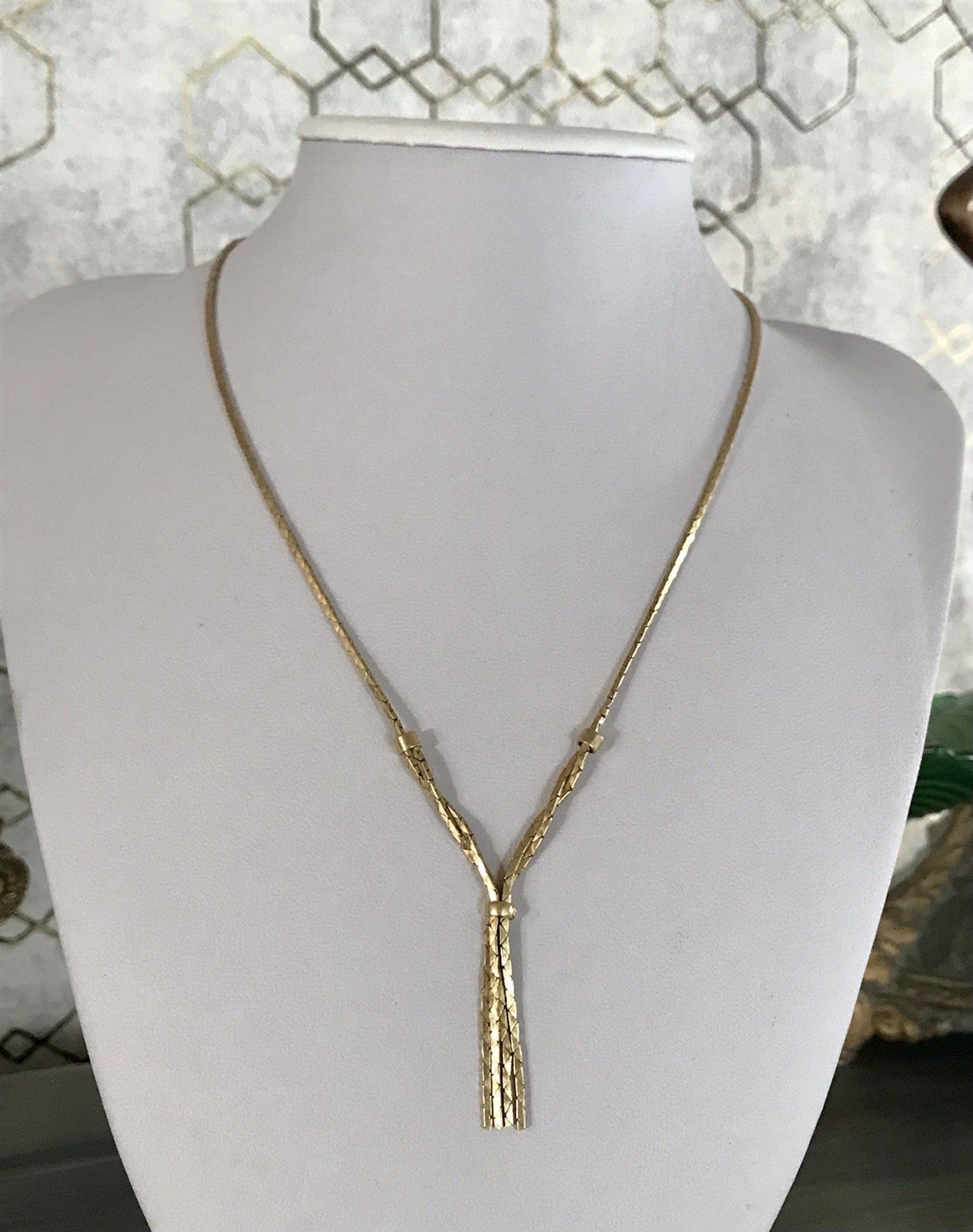 Vintage 60er Collier Halskette Amerik. Doublè gold SCHÖN Kette Damen