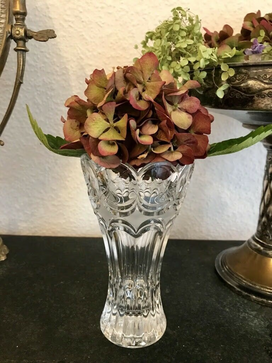 Edel alt Pokalvase Vase Kristallvase Bleikristall Glasvase