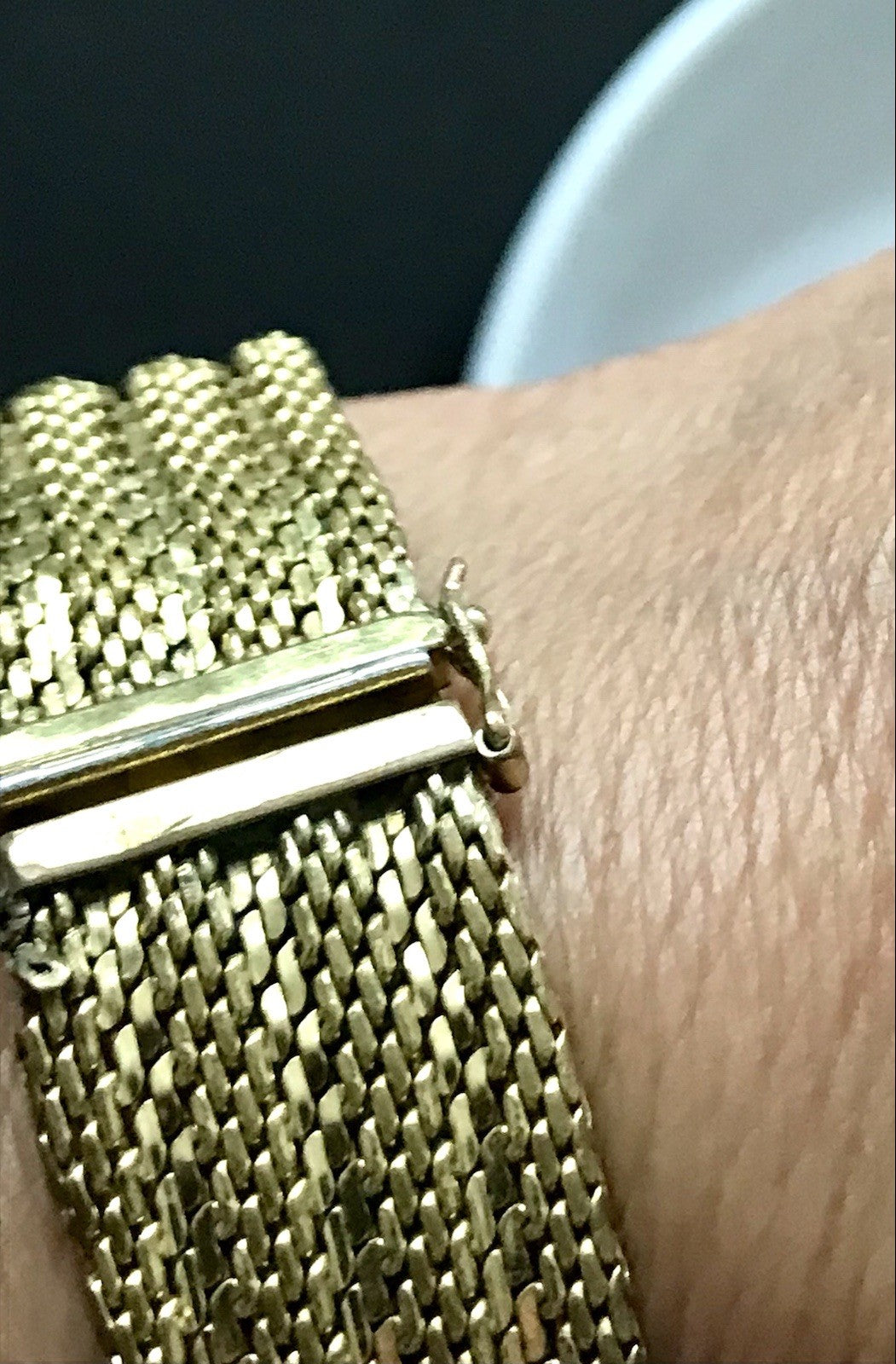 Vintage Teppicharmband Armband vergoldet Amerik. Doublè