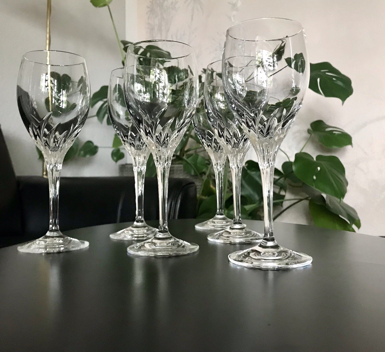 EDEL 6 Weingläser Gläser  Kristallglas Nachtmann Yvonne Bleikristall