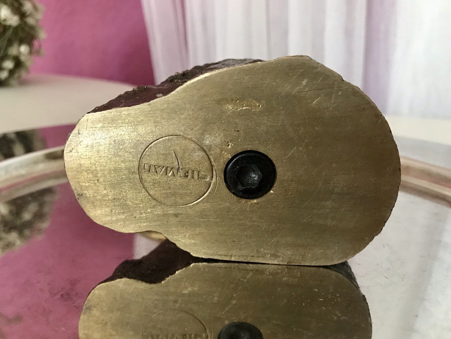 Vintage Mini Amboss Siemag Goldschmied Uhrmacher auf Sockel Brutalist Siegen
