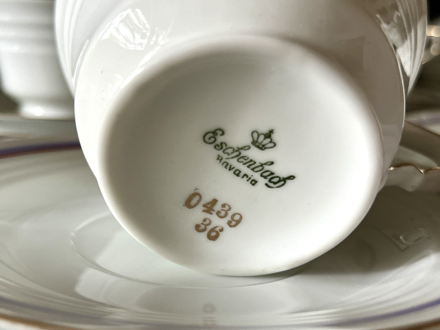Antik Art Déco Porzellan Kaffeeservice Service 5 Personen Eschenbach