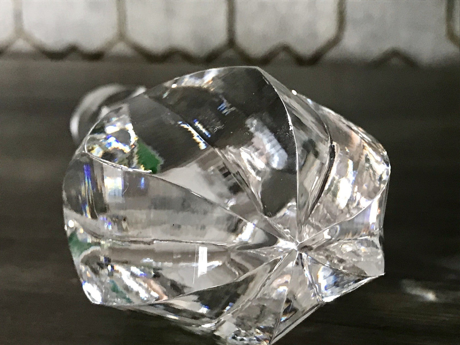 Antik ? Art Déco Kristallglas Bleikristall Design Karaffe EDEL ovoid