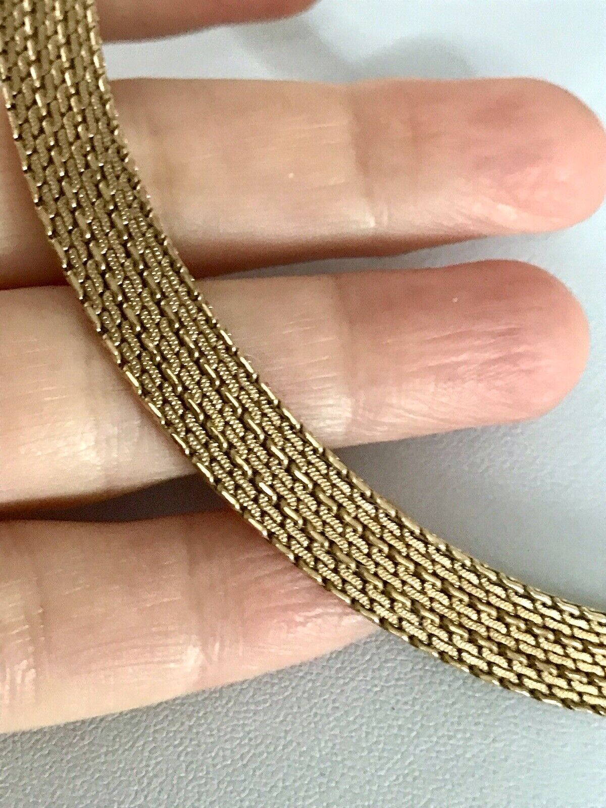 Vintage 60er MP Collier Halskette Amerik. Doublè gold Choker Statement SCHÖN