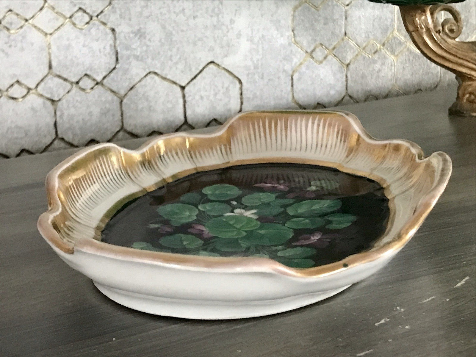 Antik Moabit Friedrich A. Schumann Porzellan Schale Zierschale ~1840 Biedermeier