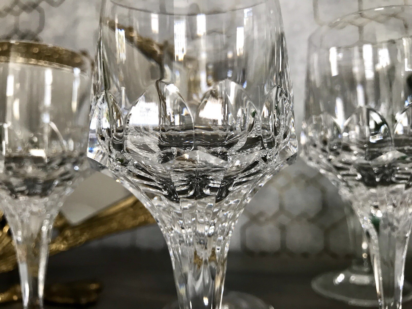 Vintage Edel 5x Südweingläser Gläser Kristallglas Peill & Putzler Bleikristall