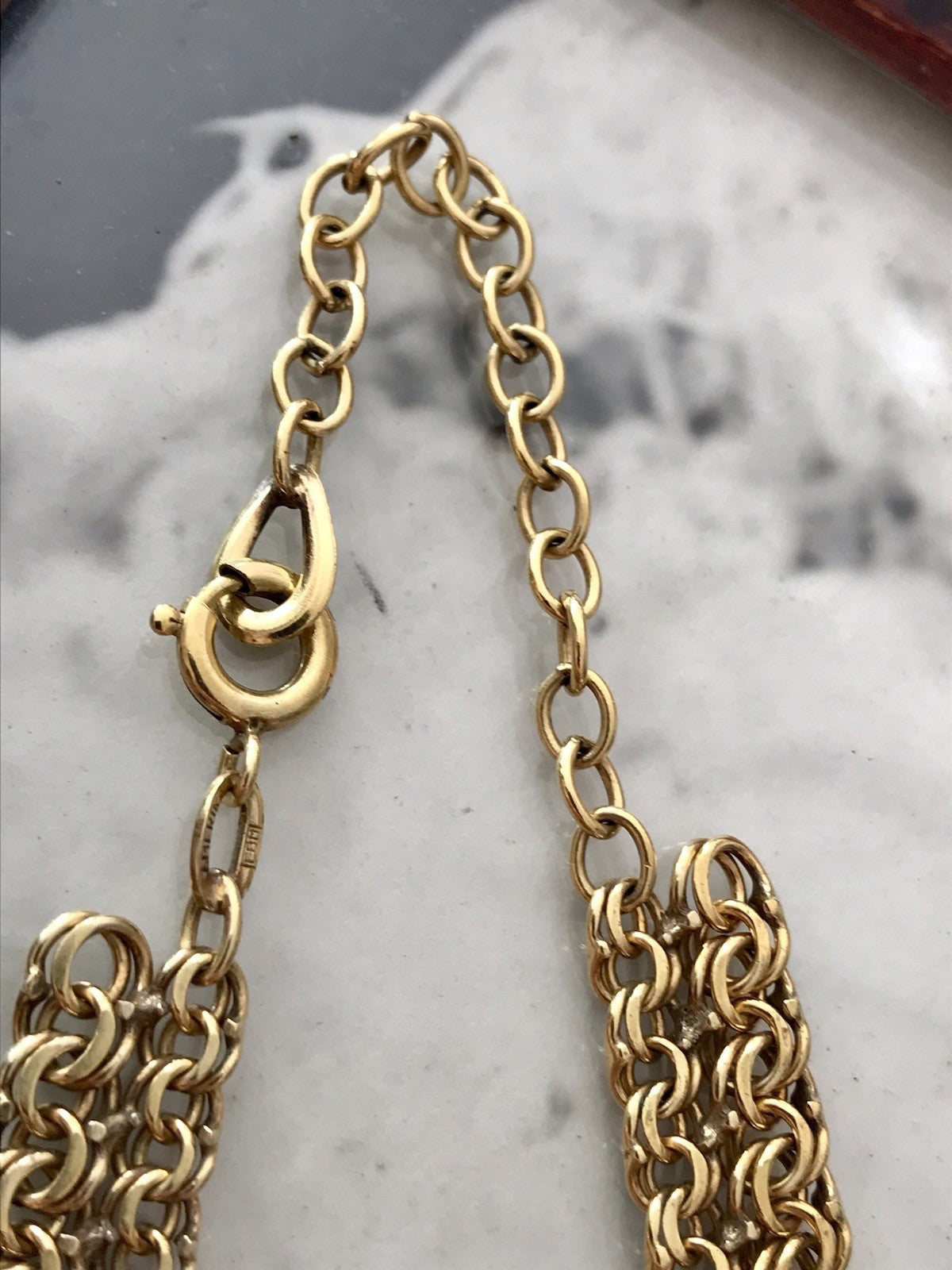Vintage 60er FBM Collier Halskette Amerik. Doublè gold SCHÖN