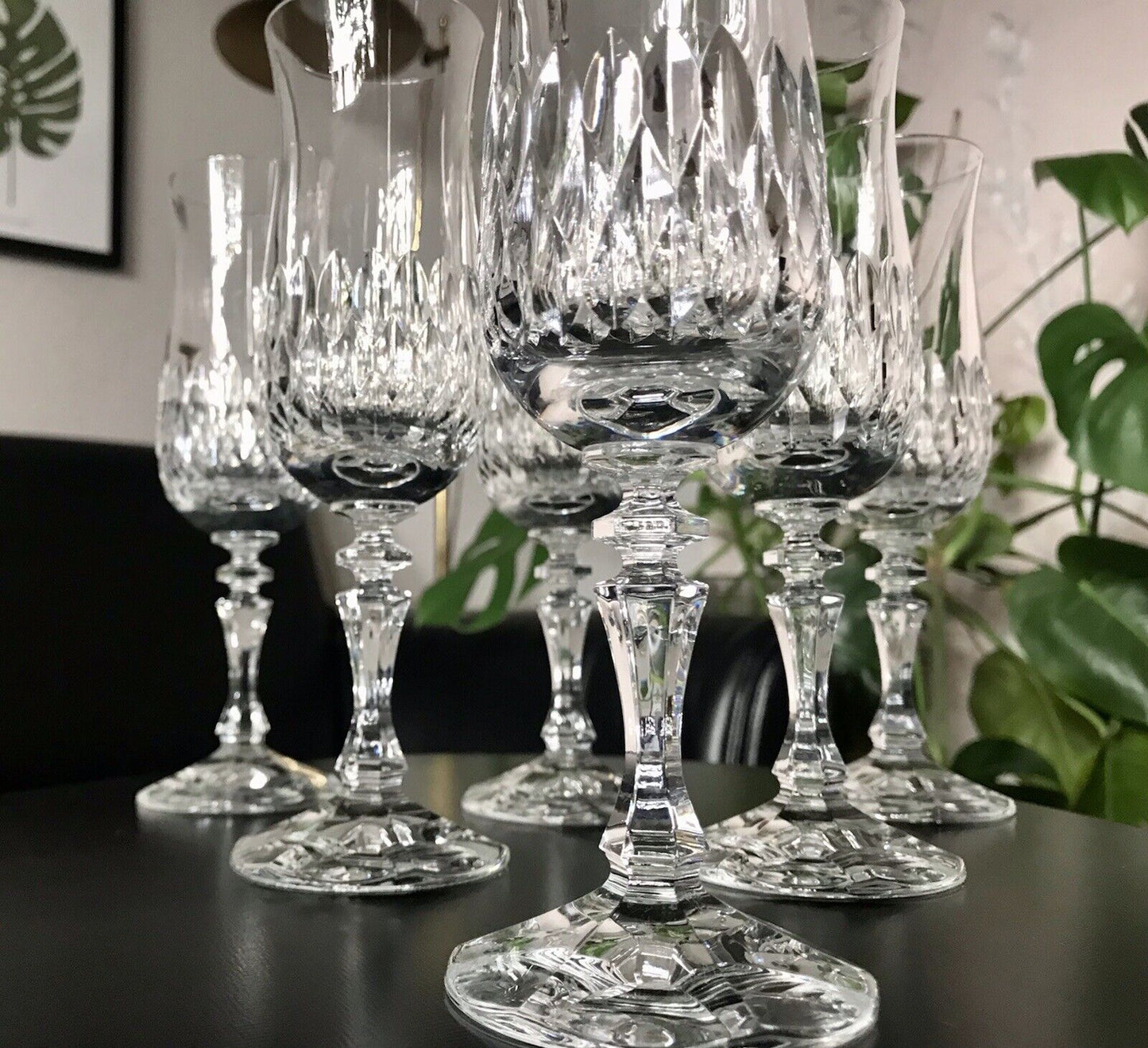 Vintage 6 EDEL Champagner Sektflöten Sektgläser Glas Kristallglas