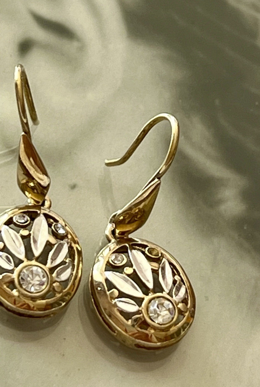 Ohrringe Ohrstecker DAMEN 925 Silber vergoldet gold Vintage Stil Edelsteine