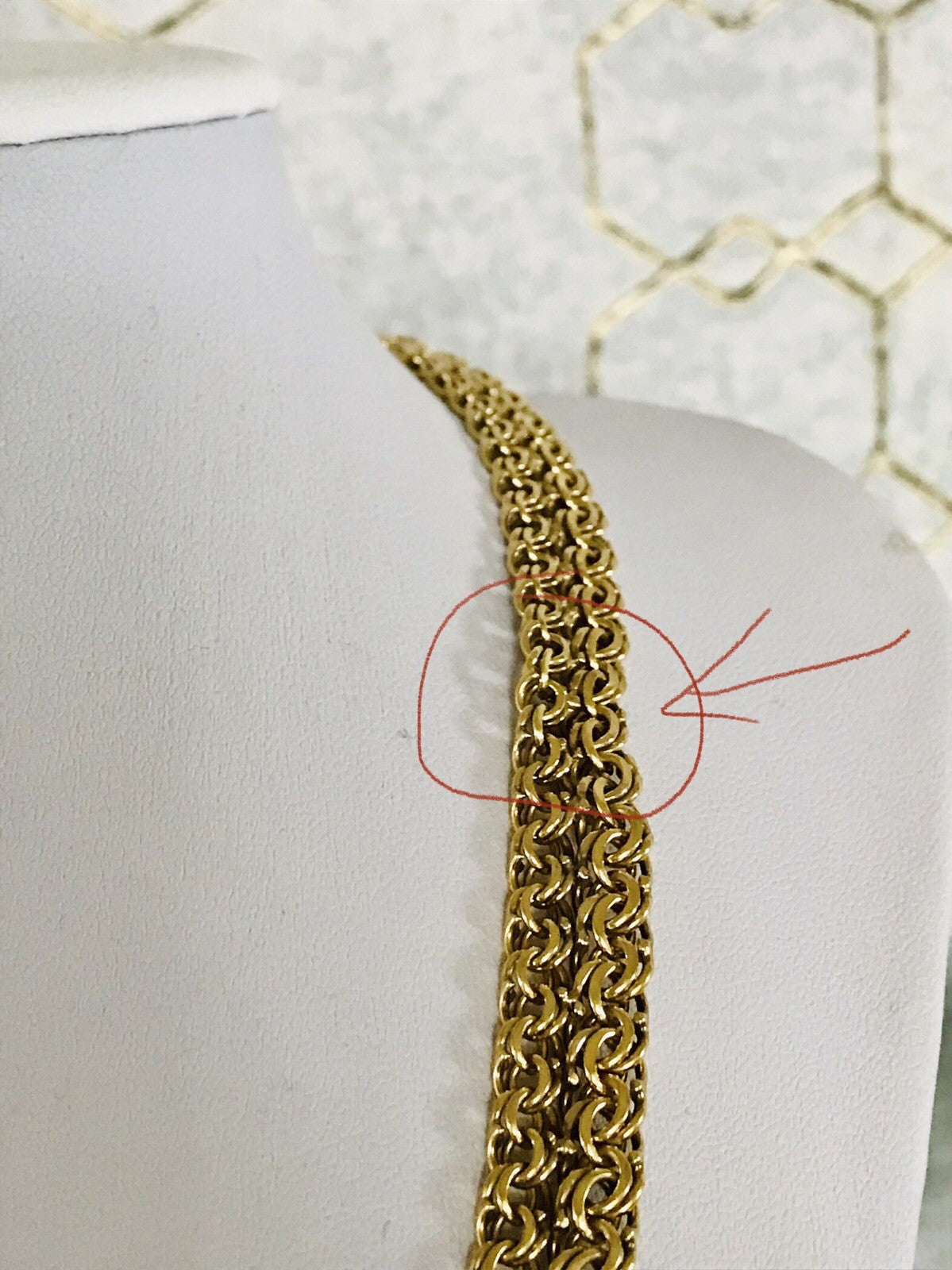 Vintage 60er FBM Collier Halskette Amerik. Doublè gold SCHÖN