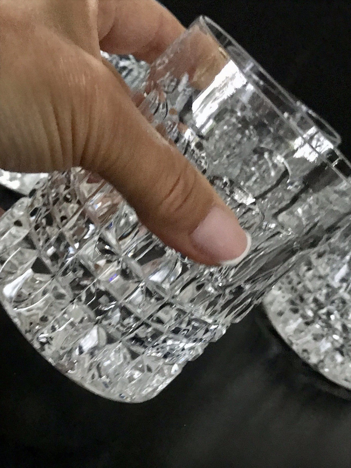 Vintage 4x edel Whisky Gläser  Tumbler Becher Kristallglas Nachtmann Edel