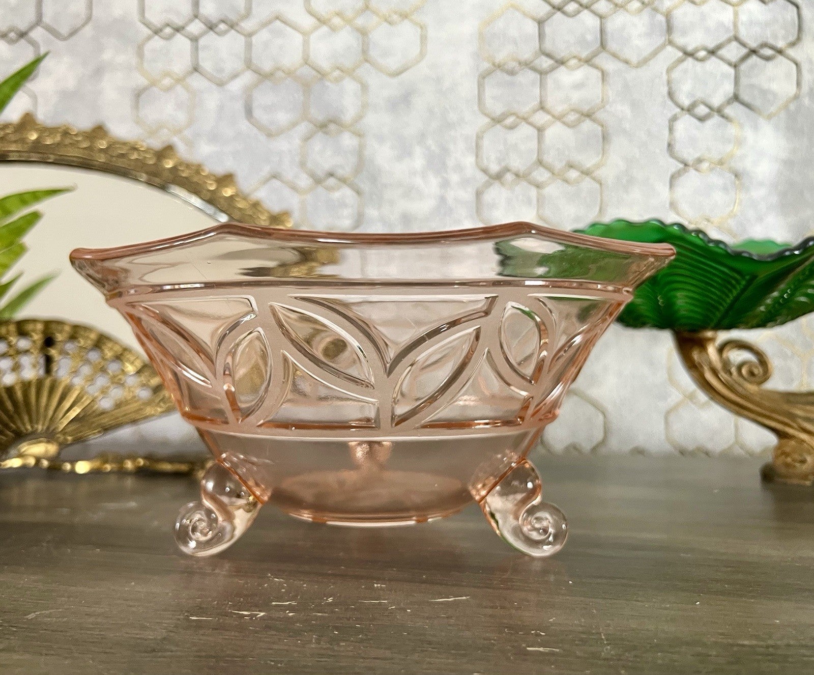 Antik Rosa Schwepnitz Maria Art Déco Schale Pressglas Glasschale So Schön!