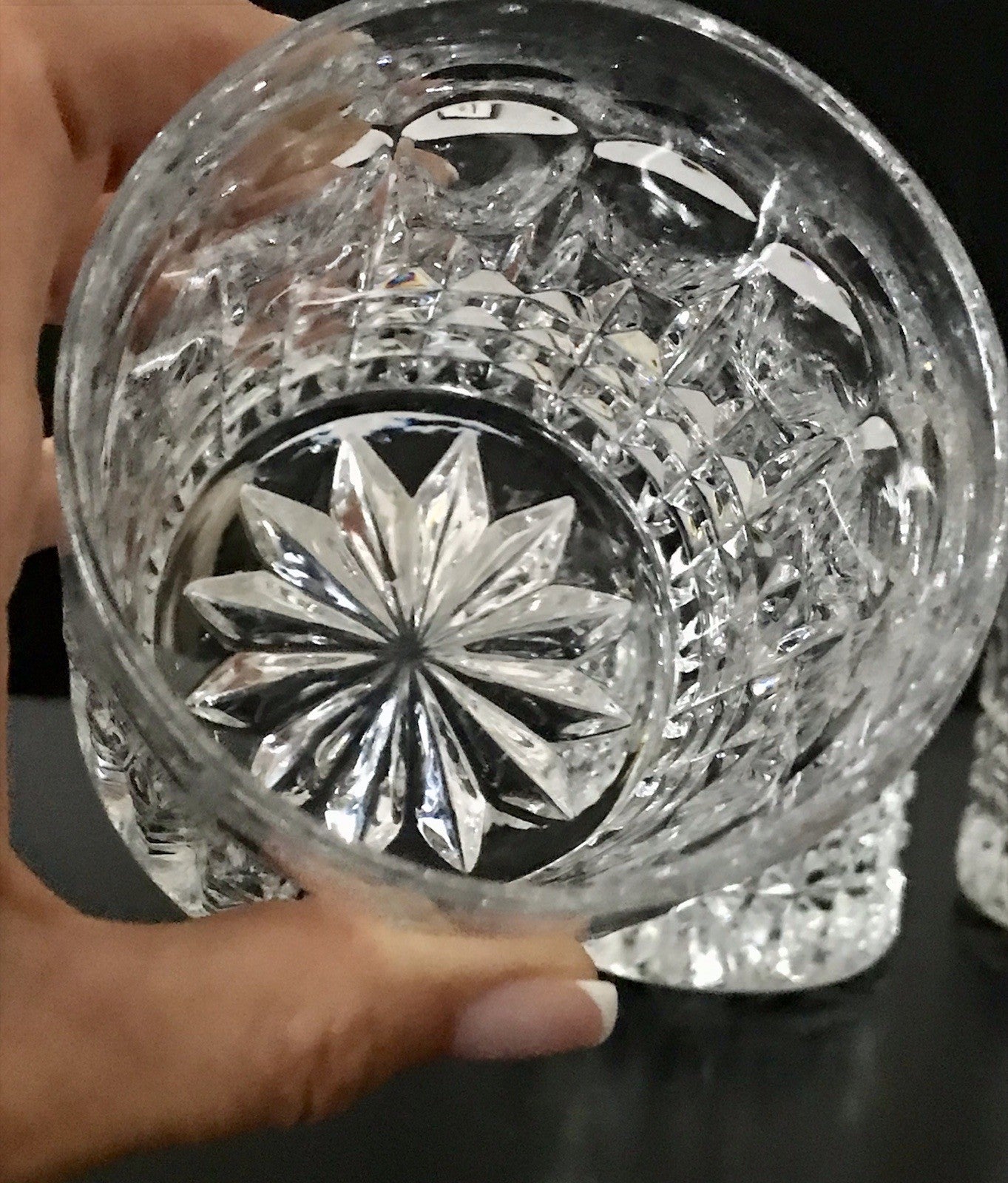 Vintage 4x edel Whisky Gläser  Tumbler Becher Kristallglas Nachtmann Edel