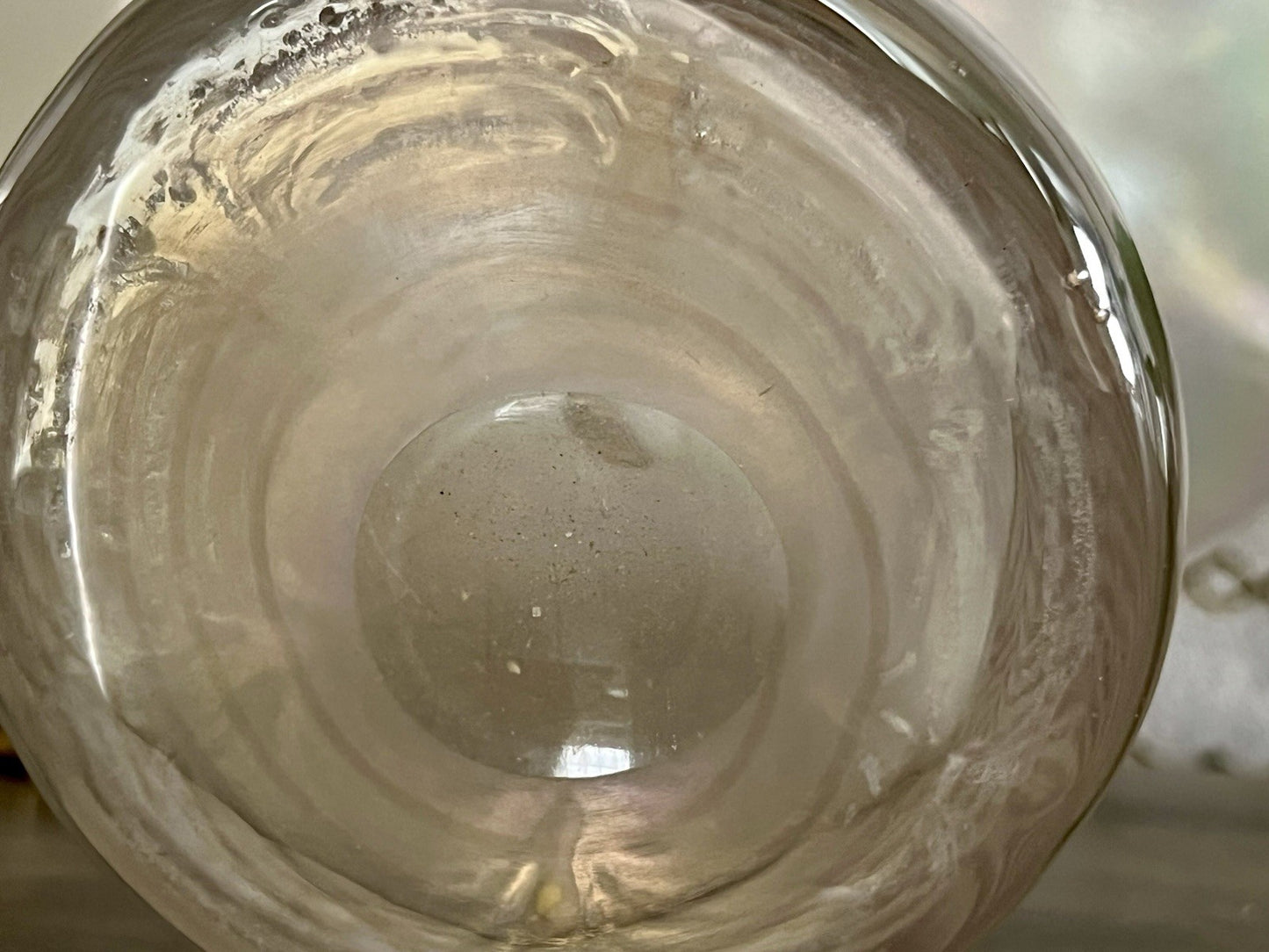Vintage Glasvase Glaskunst Vase edel Glashütte Eisch ? irisierend schillernd