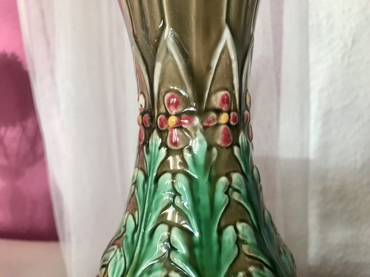 Villeroy&Boch Antik Alt Keramik Majolika Vase Ziervase So Schön!