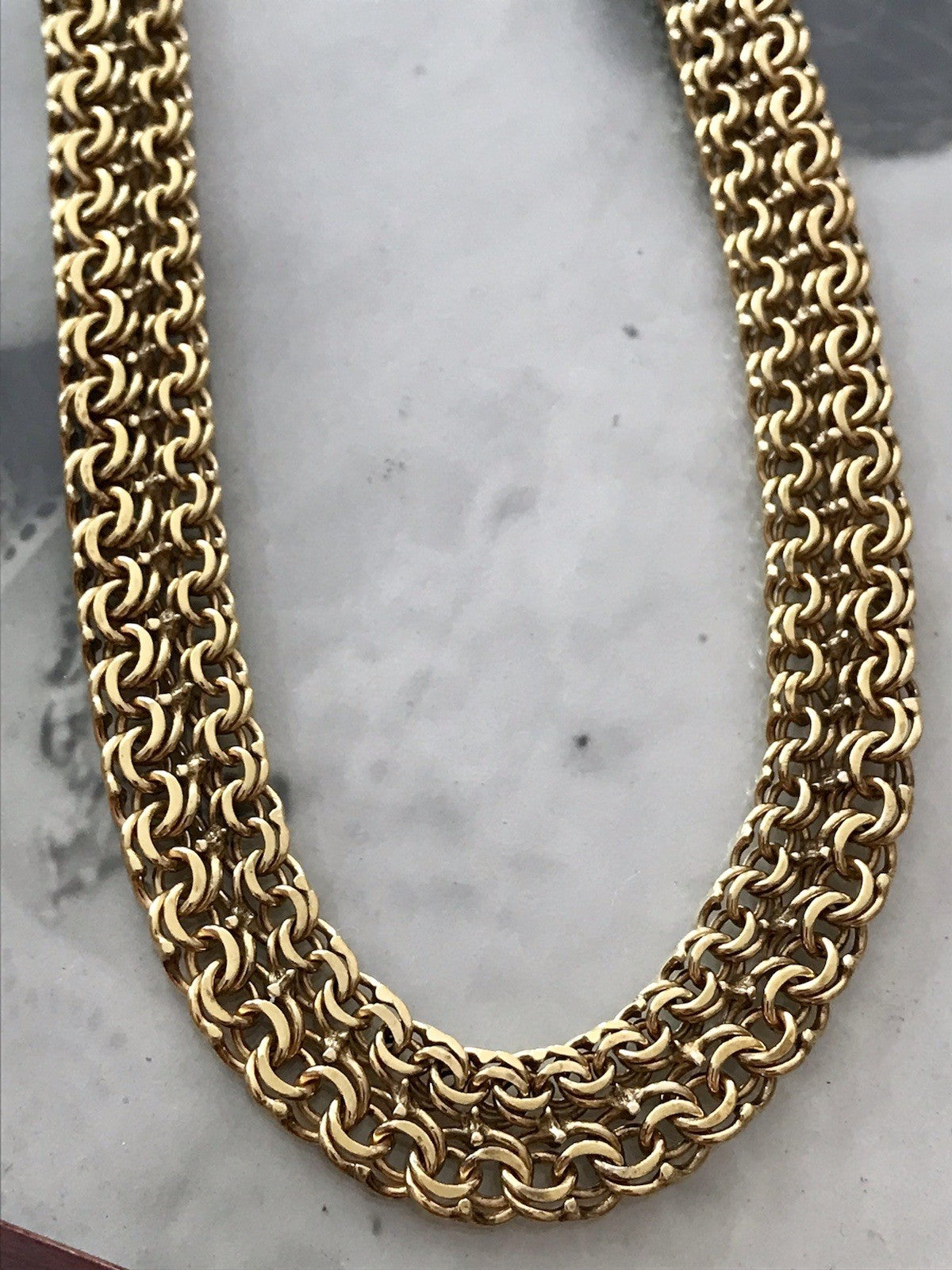 Vintage 60er FBM Collier Halskette Amerik. Doublè gold SCHÖN