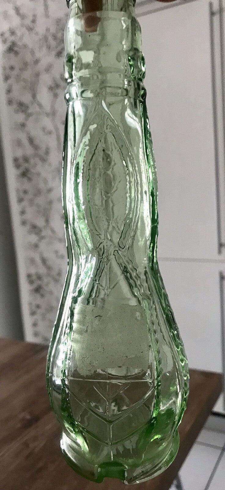Antik? alt Vintage Flasche Glas grün Getränkflasche