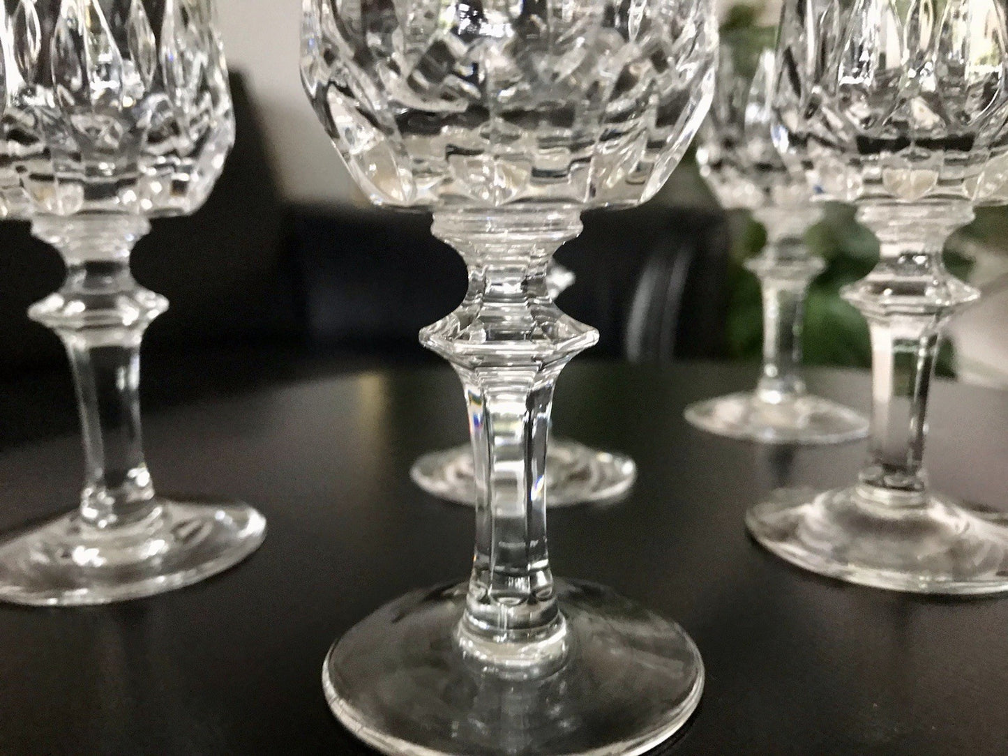 Vintage 6 edel Schnapsgläser Likör Gläser Kristallglas geschliffen Nachtmann