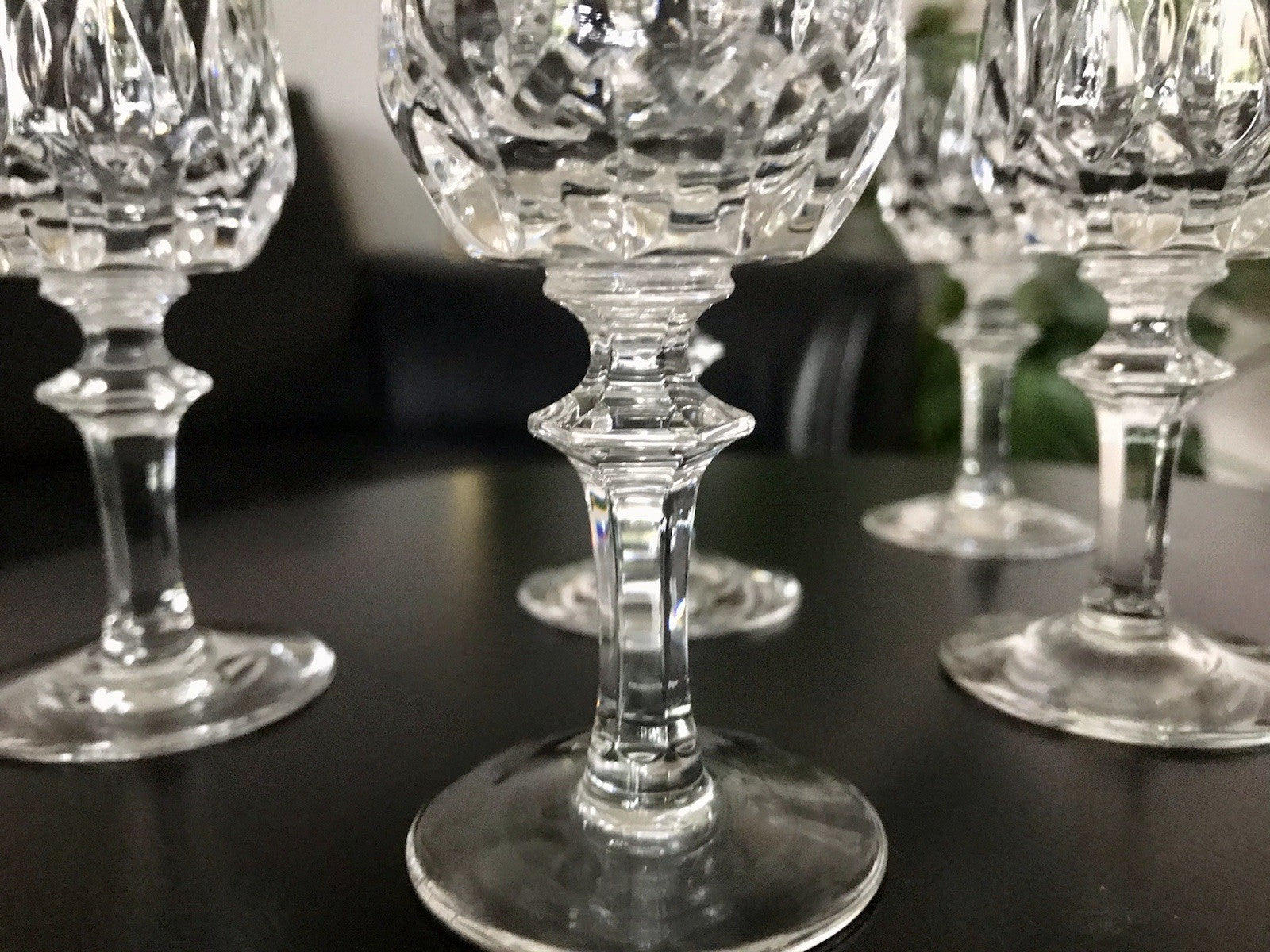 Vintage 6 edel Schnapsgläser Likör Gläser Kristallglas geschliffen Nachtmann