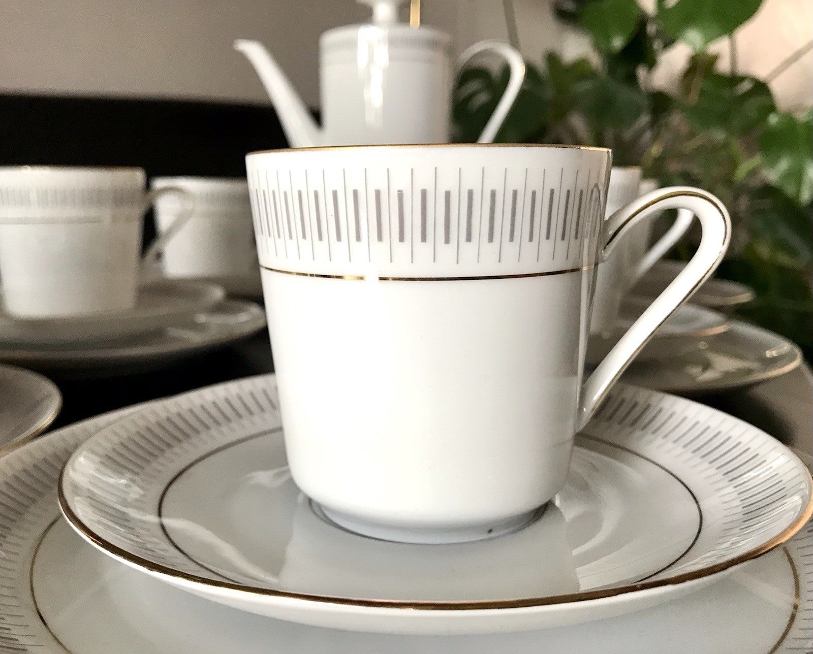 Vintage 60er Porzellan Eschenbach Kaffeeservice  11 Personen +