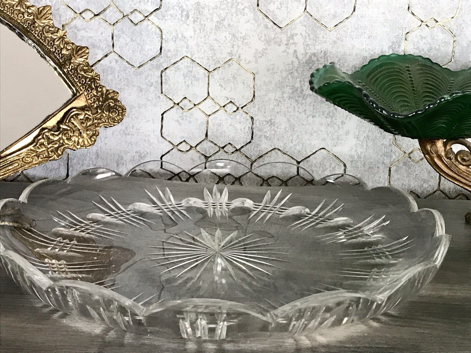 Antik Bleikristall Schale Glasschale Kristallglas Glas Schliff EDEL wundervoll!