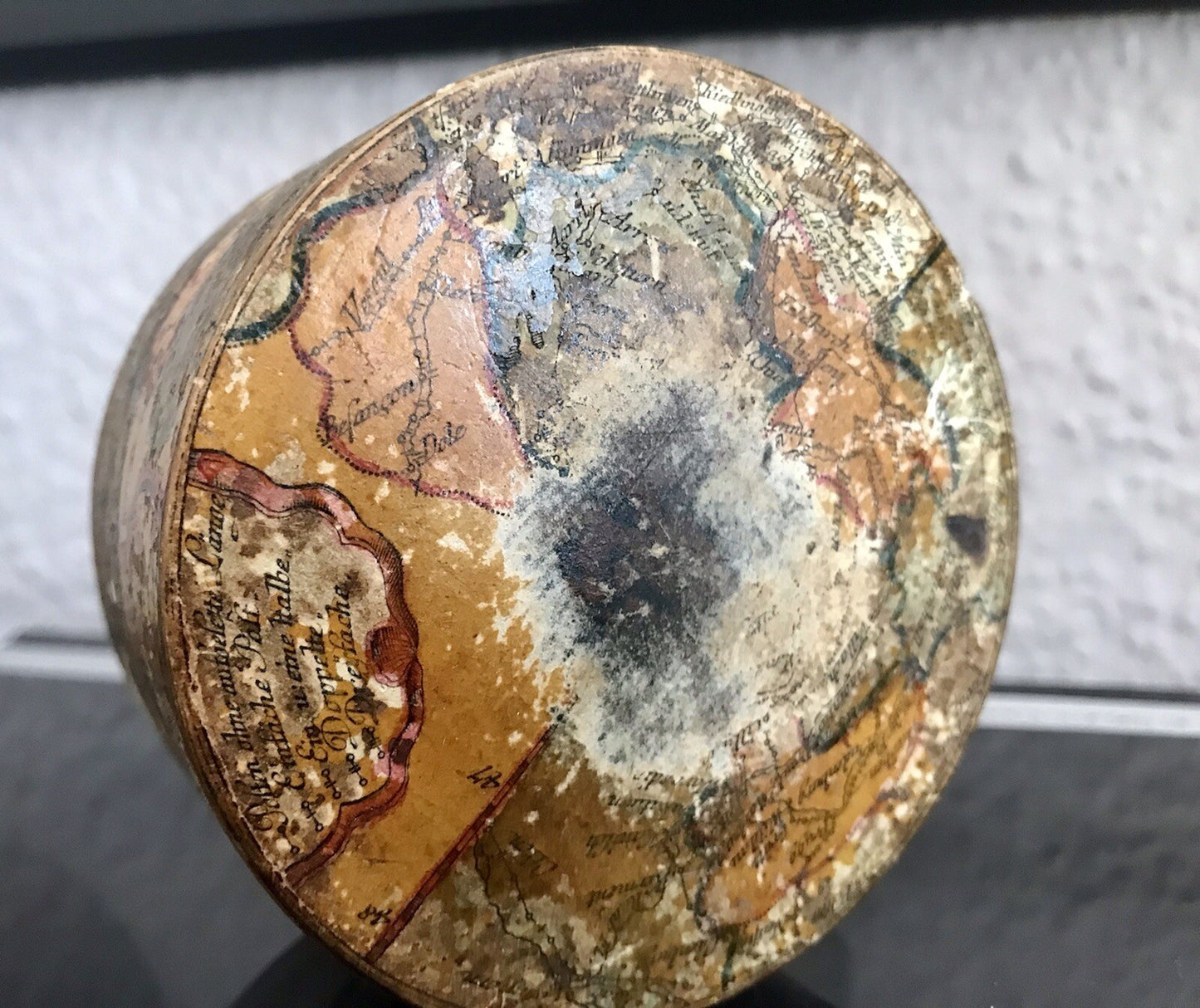 Antik Dose RAR Tabakdose Tabatiere Kartographie Teutschland Karte vor 1815!!