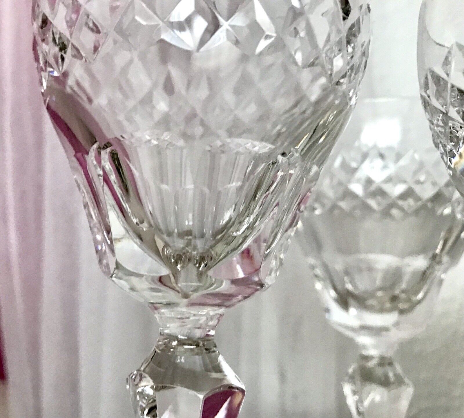Vintage SEHR EDEL 6x Weingläser Gläser Kristallglas So schön!