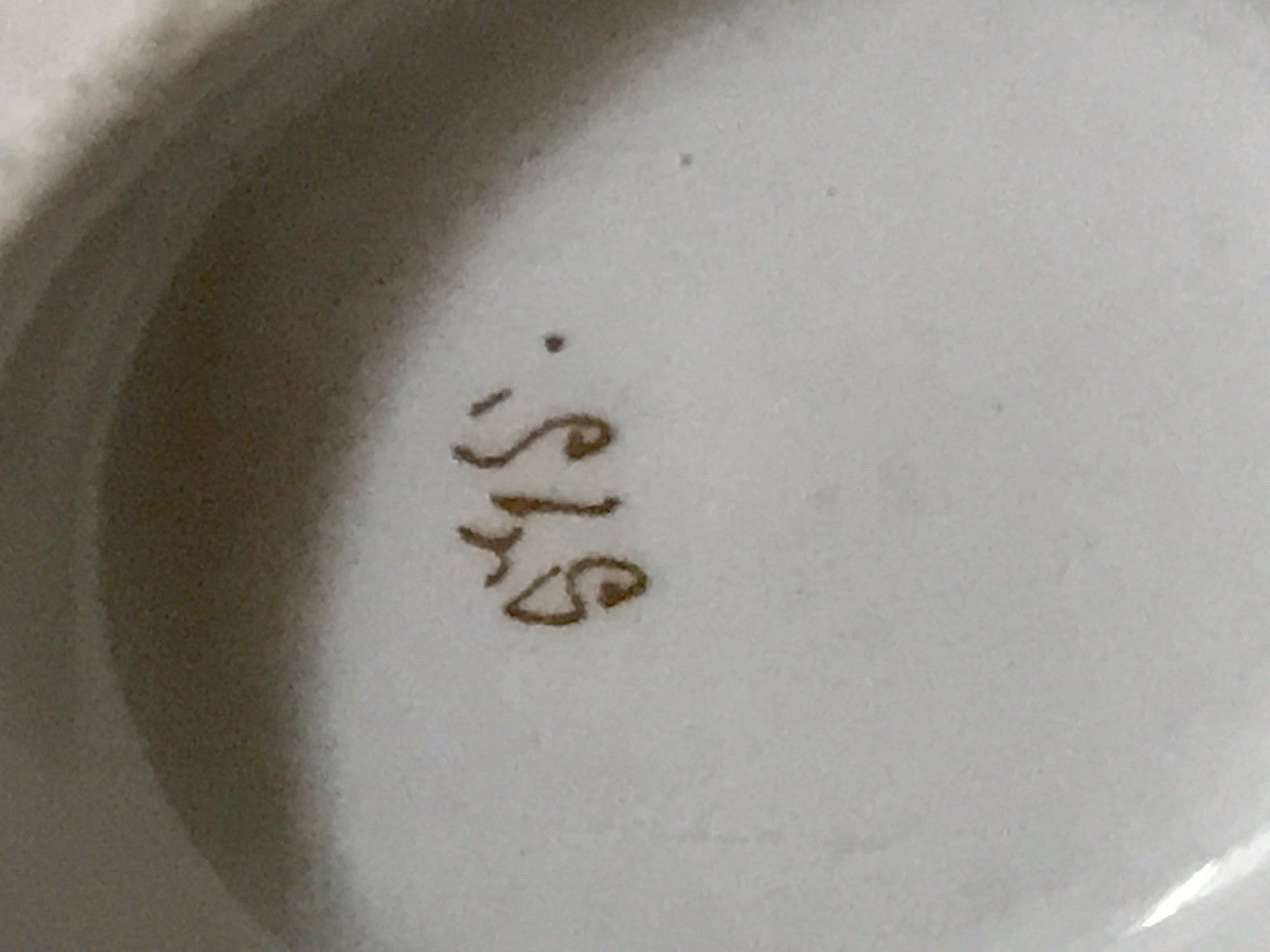 Antik Porzellan Andenken Becher Gedeck Sammeltasse Tasse „Dem Hausherrn“