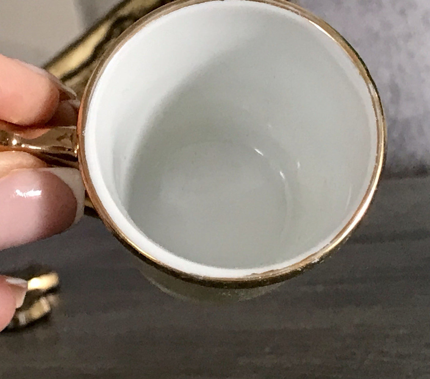 Antik Porzellan Andenken Becher Kurbecher Tasse Marianske Lazne