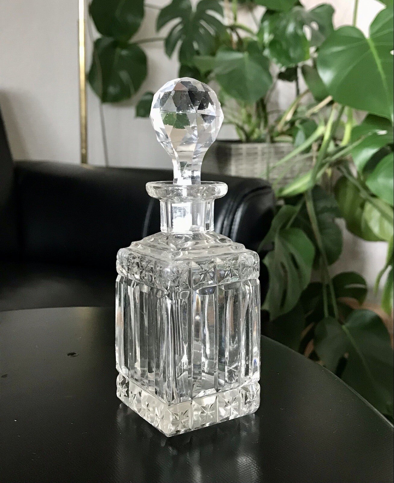 Antik Baccarat? SEHR EDEL 1 Flakon kleine Karaffe Bleikristall Schliff