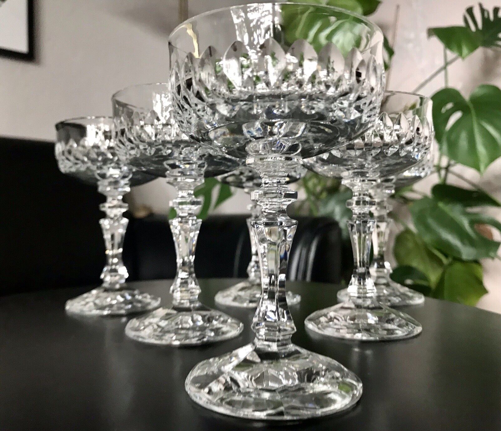 Vintage 6 EDEL Likörschalen Likörgläser Glas Kristallglas