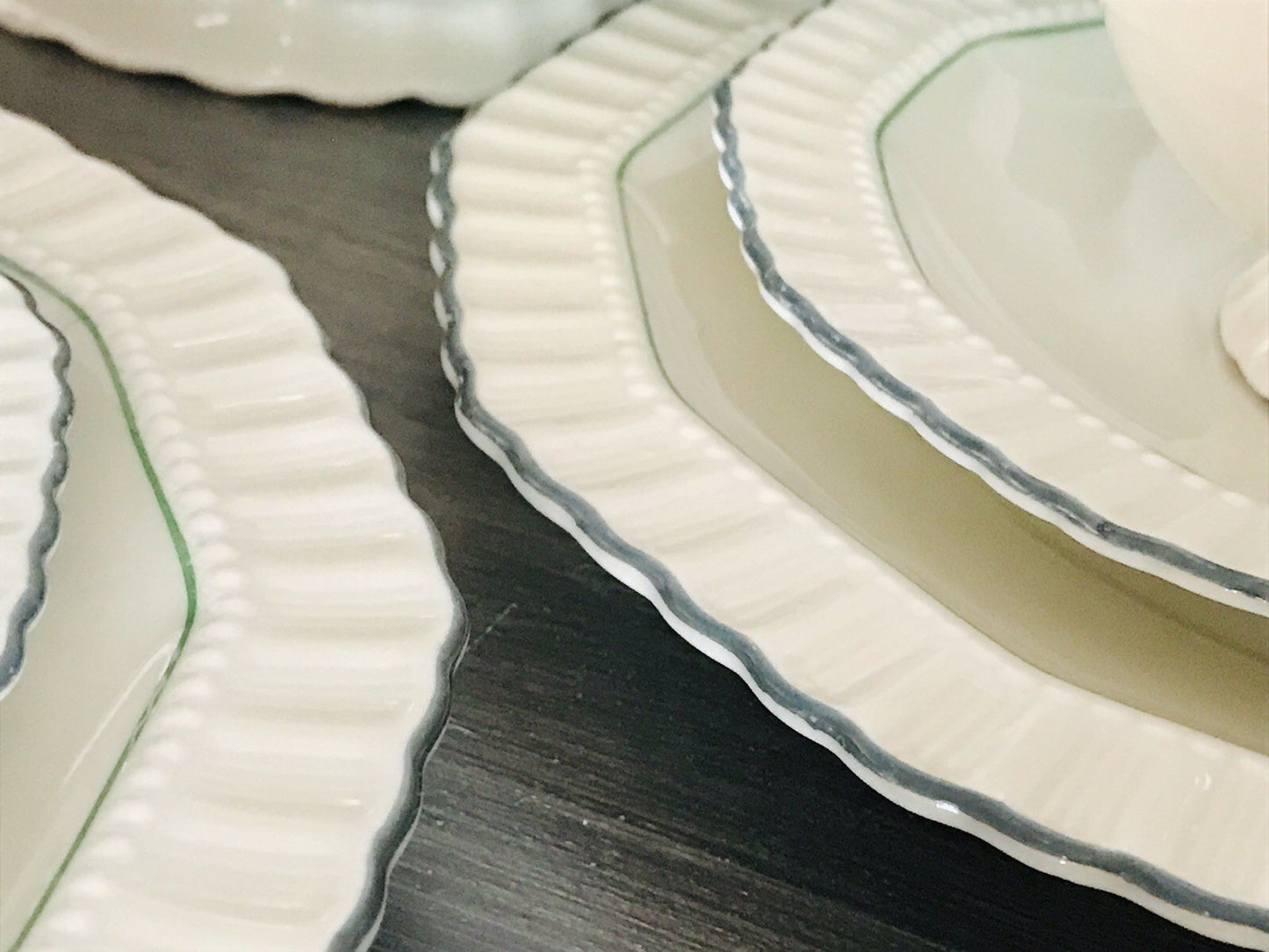 Antik Edel Art Déco Porzellan Kaffeeservice 8 Pers. SCHÖN Schlaggenwald Böhmen