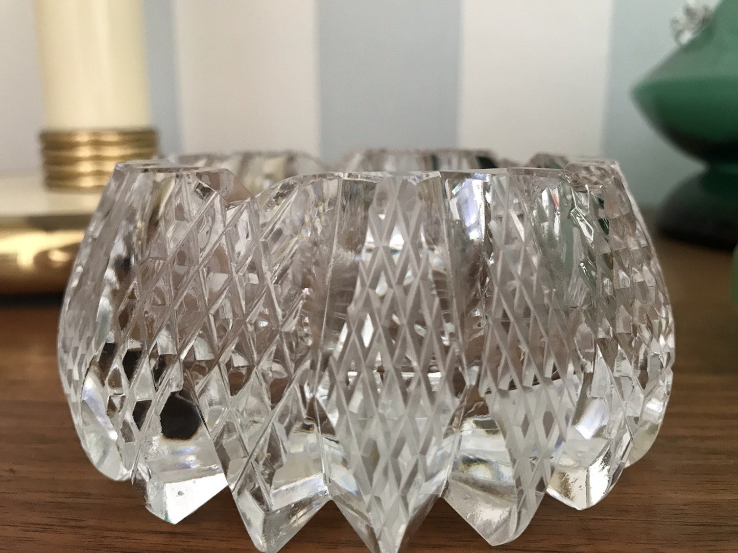 Alt antik? Aschenbecher Designer  Ascher Kristallglas EDEL Schliff Schnitt