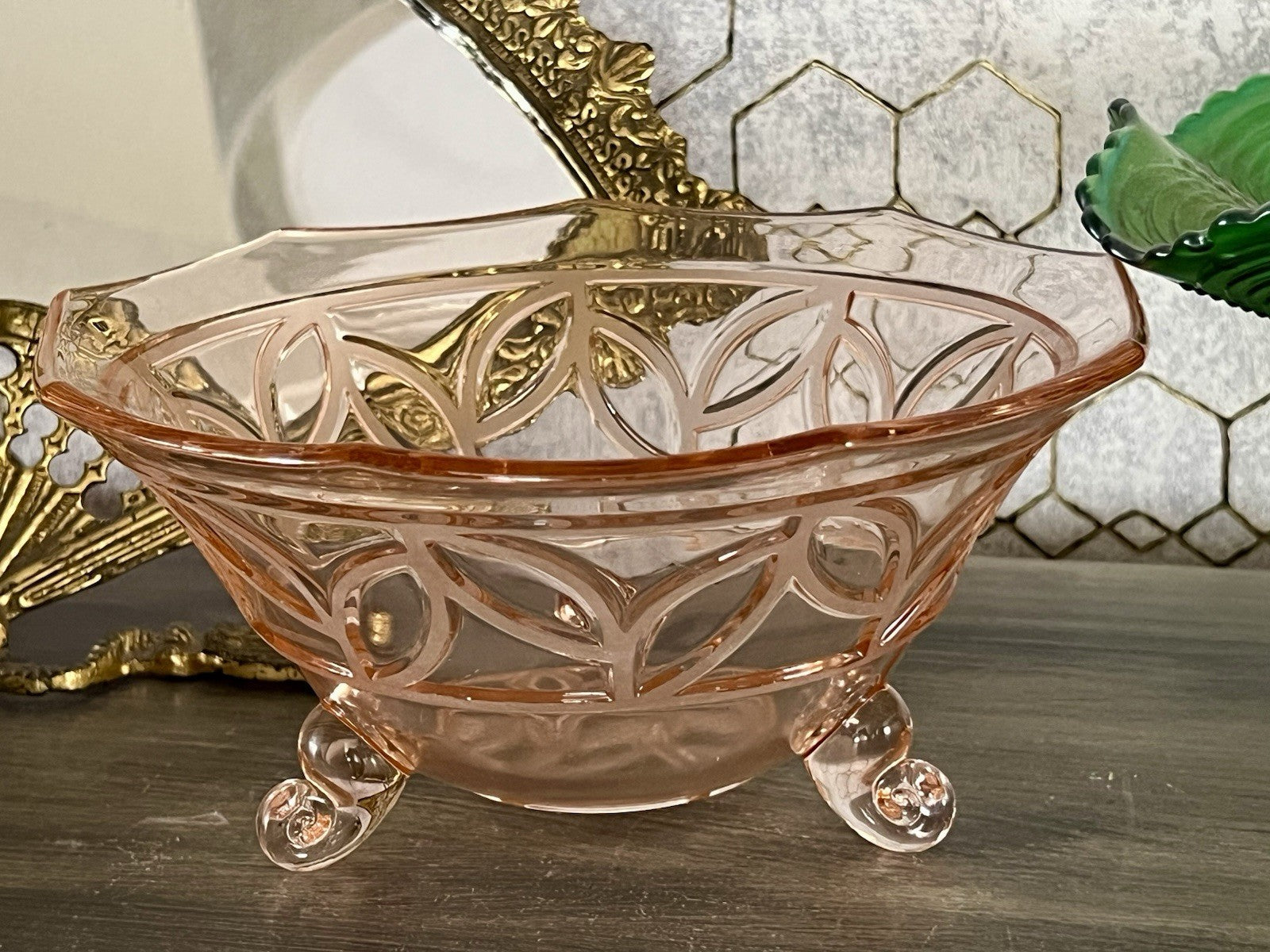 Antik Rosa Schwepnitz Maria Art Déco Schale Pressglas Glasschale So Schön!
