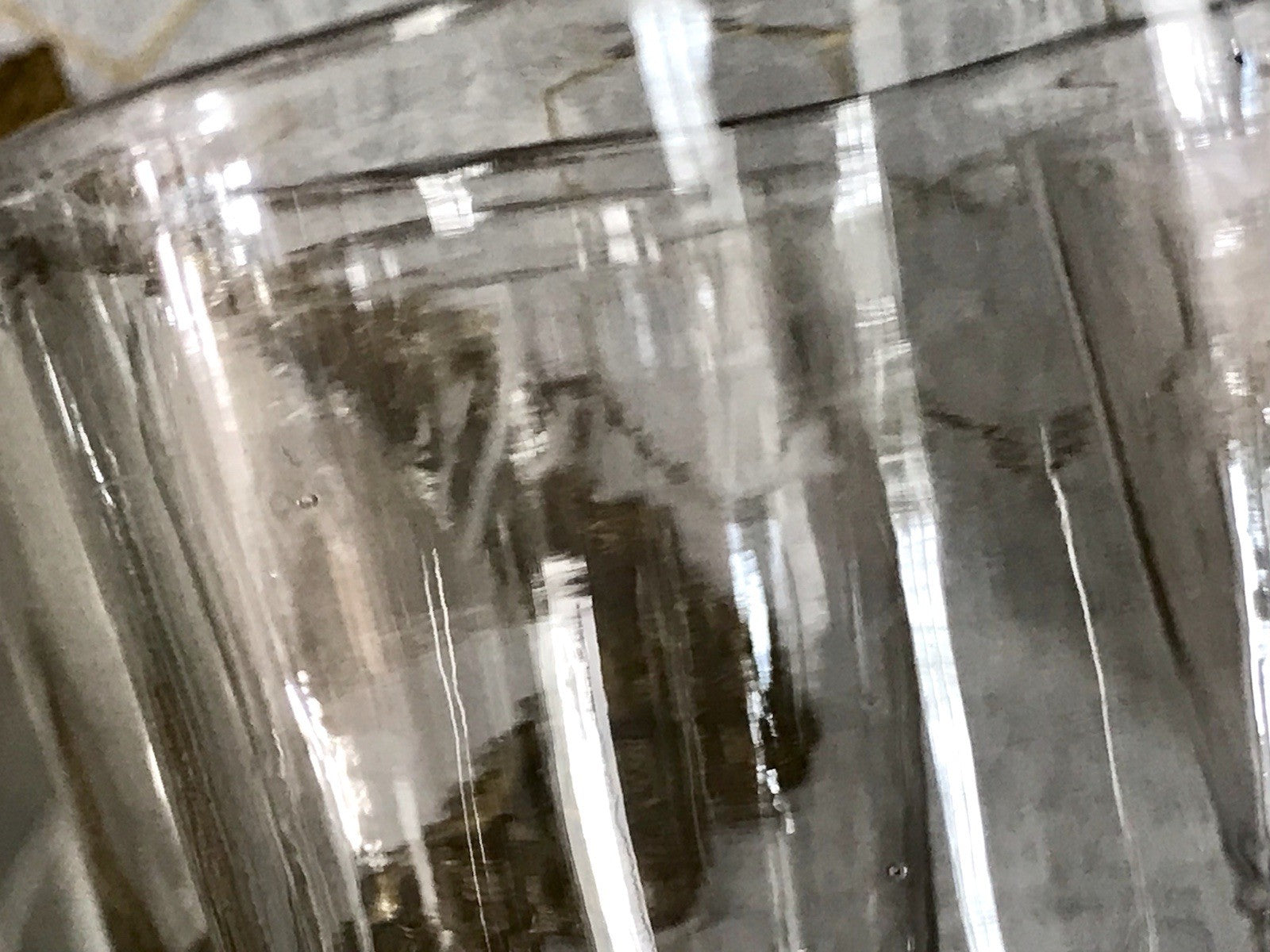 Antik 6 Fußbecher Becher Weinglas Pokalglas Glas ~ 1900 Eichstrich mundgeblasen