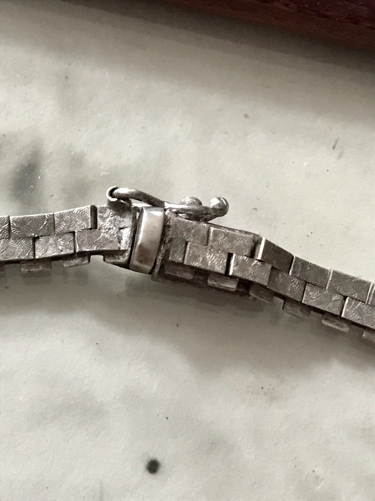 Alt Vintage Edel 925 Silber Collier Halskette Design