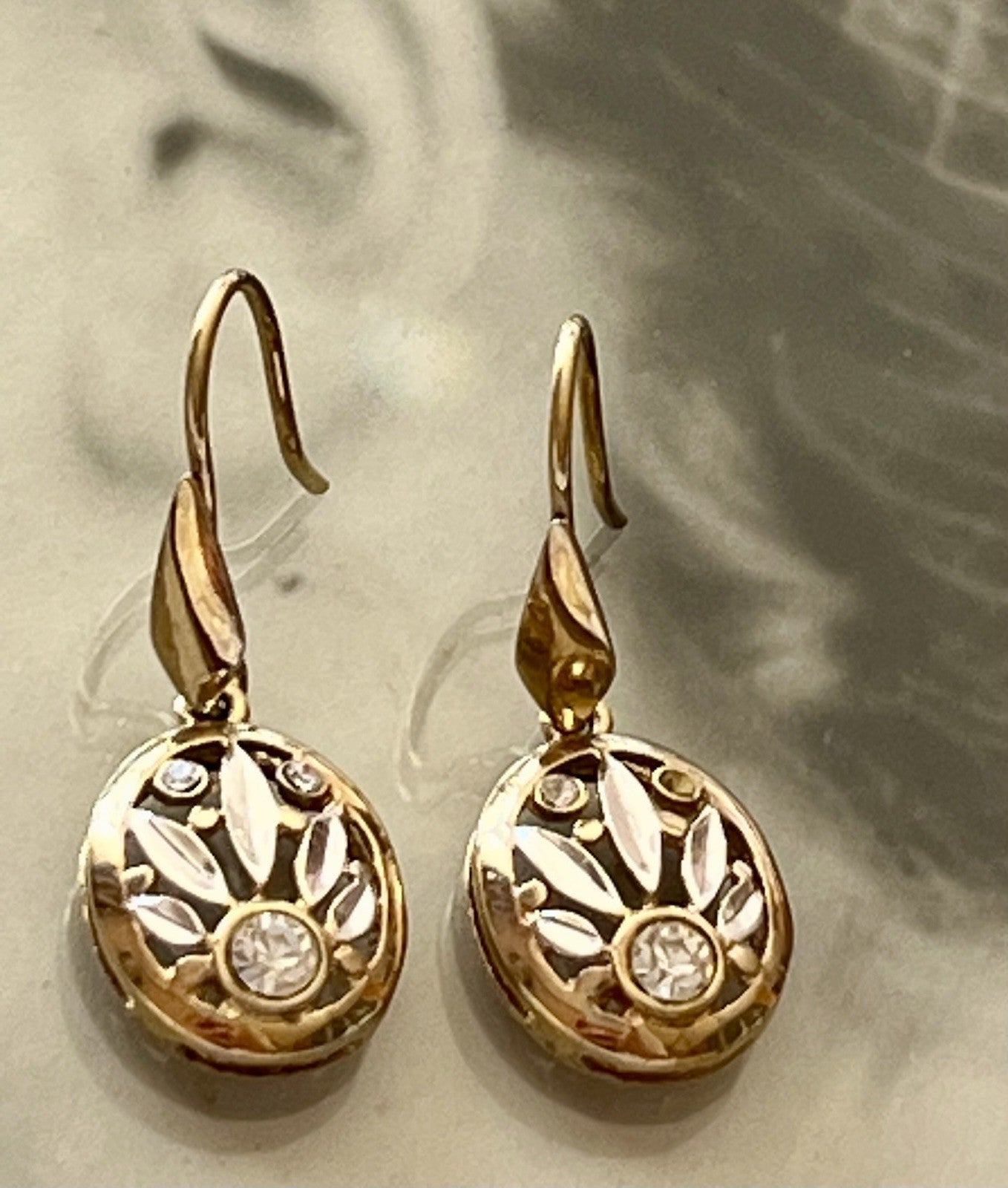 Ohrringe Ohrstecker DAMEN 925 Silber vergoldet gold Vintage Stil Edelsteine