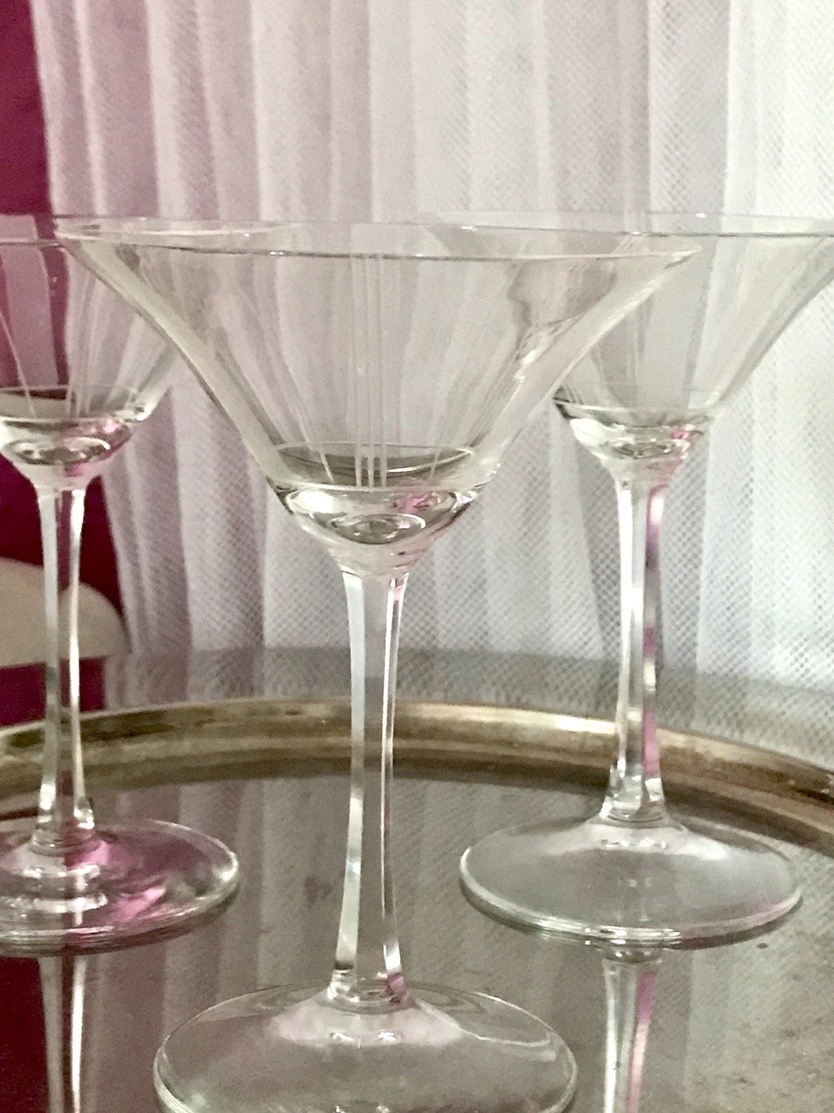 Antik Art Déco 3x Likörglas Gläser Zeus Otto Rakel 40er Weisswasser Silberstreif