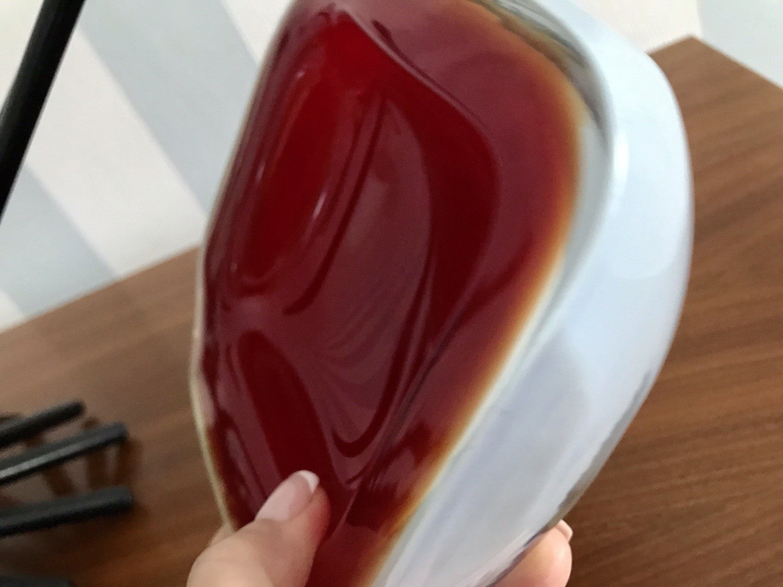 Vintage 60er Murano Glas Schale Barovier? Rot weiß gelb edel