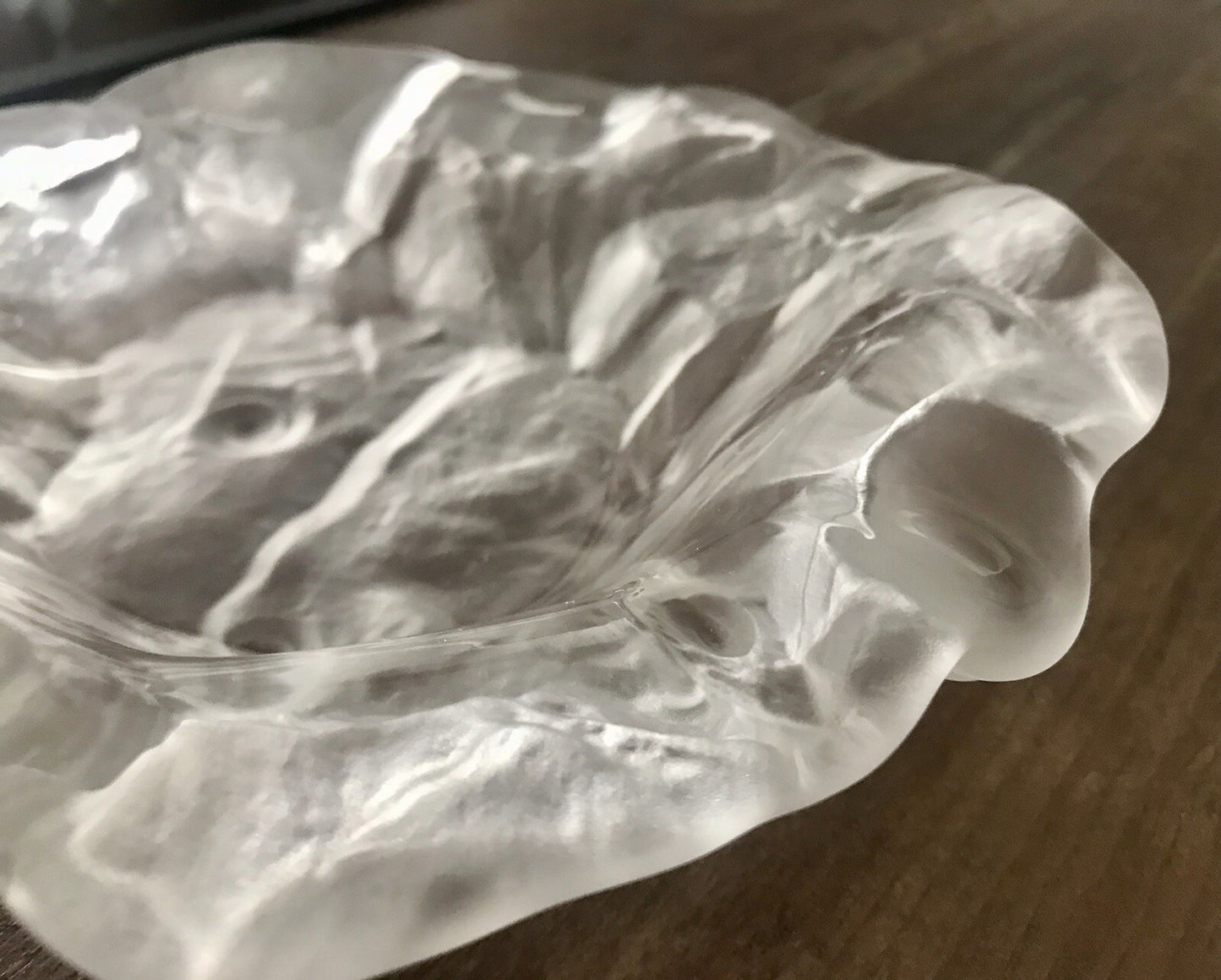 Edel 70‘s Vintage Designer Glas Schale Kristallglas Jolanda Prinsen Walther Glas