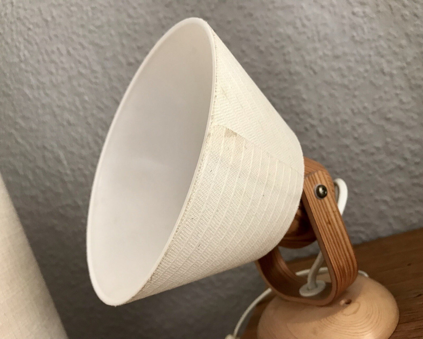 Vintage Solbackens Svarveri Schweden 70er Tischleuchte Wand Lampe Skandi Design