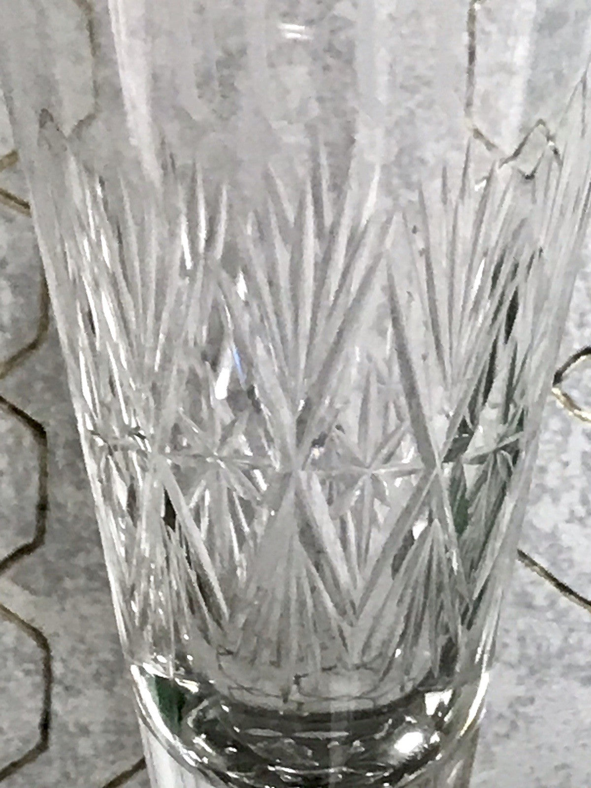 Antik Adenken Glas Pokalglas Kelch Pokalkelch Luftblasen Monogramm Jugendstil