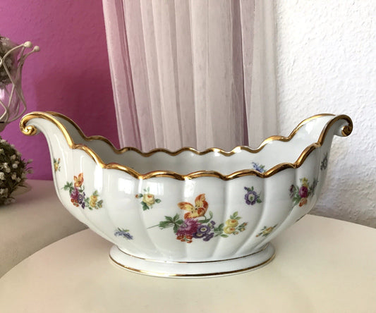 Antik Art Déco Edel Porzellan Zierschale Schale Jardiniere  Prunkschale Thomas