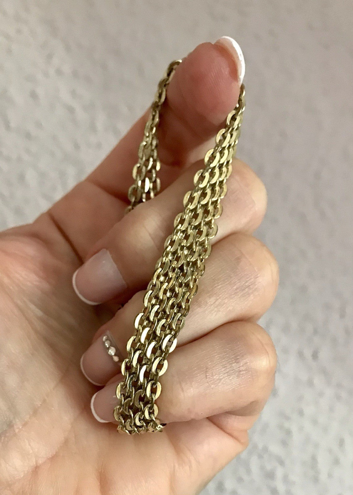 Vintage Teppicharmband Armband vergoldet Amerik. Doublè FBM