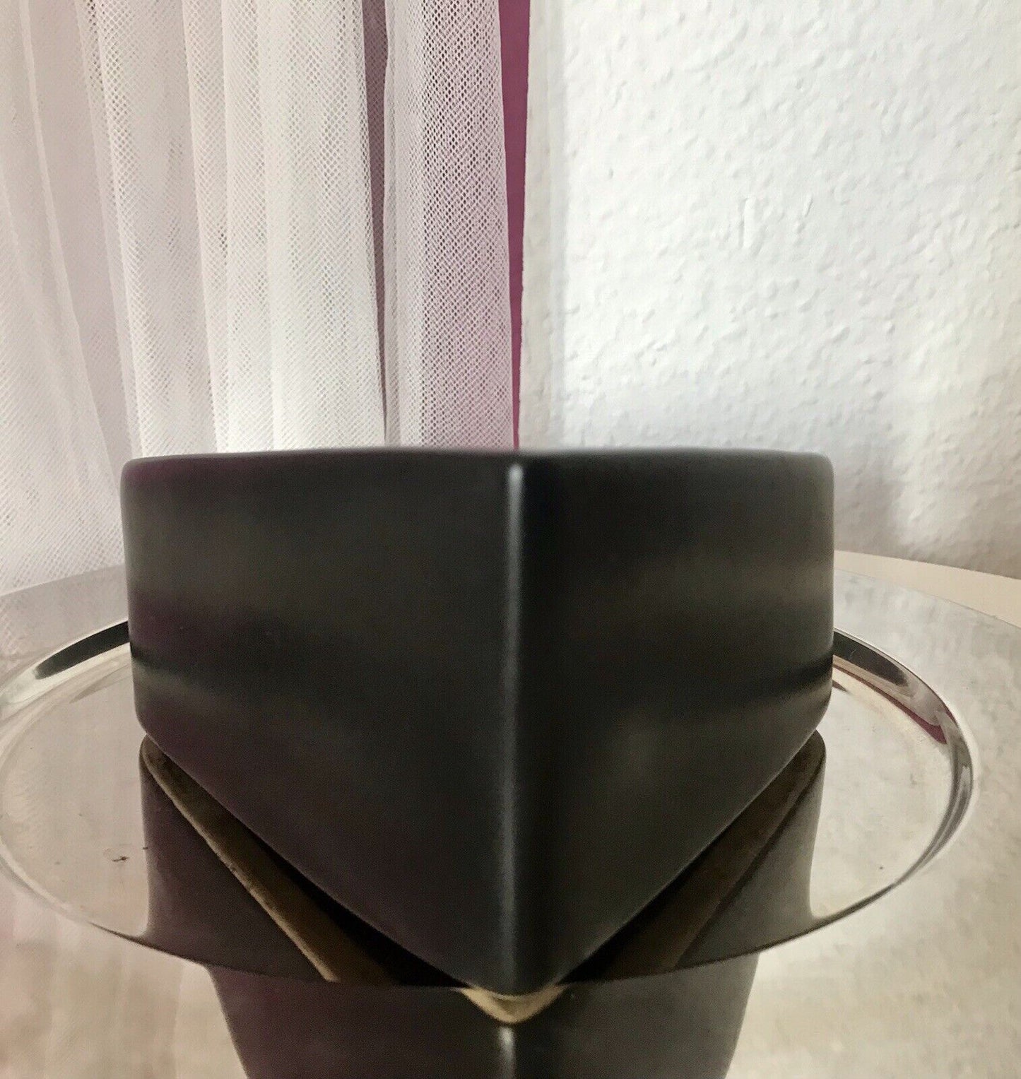 Vintage England groß Pfeifen-Aschenbecher Ascher Keramik schwarz 60er 70er