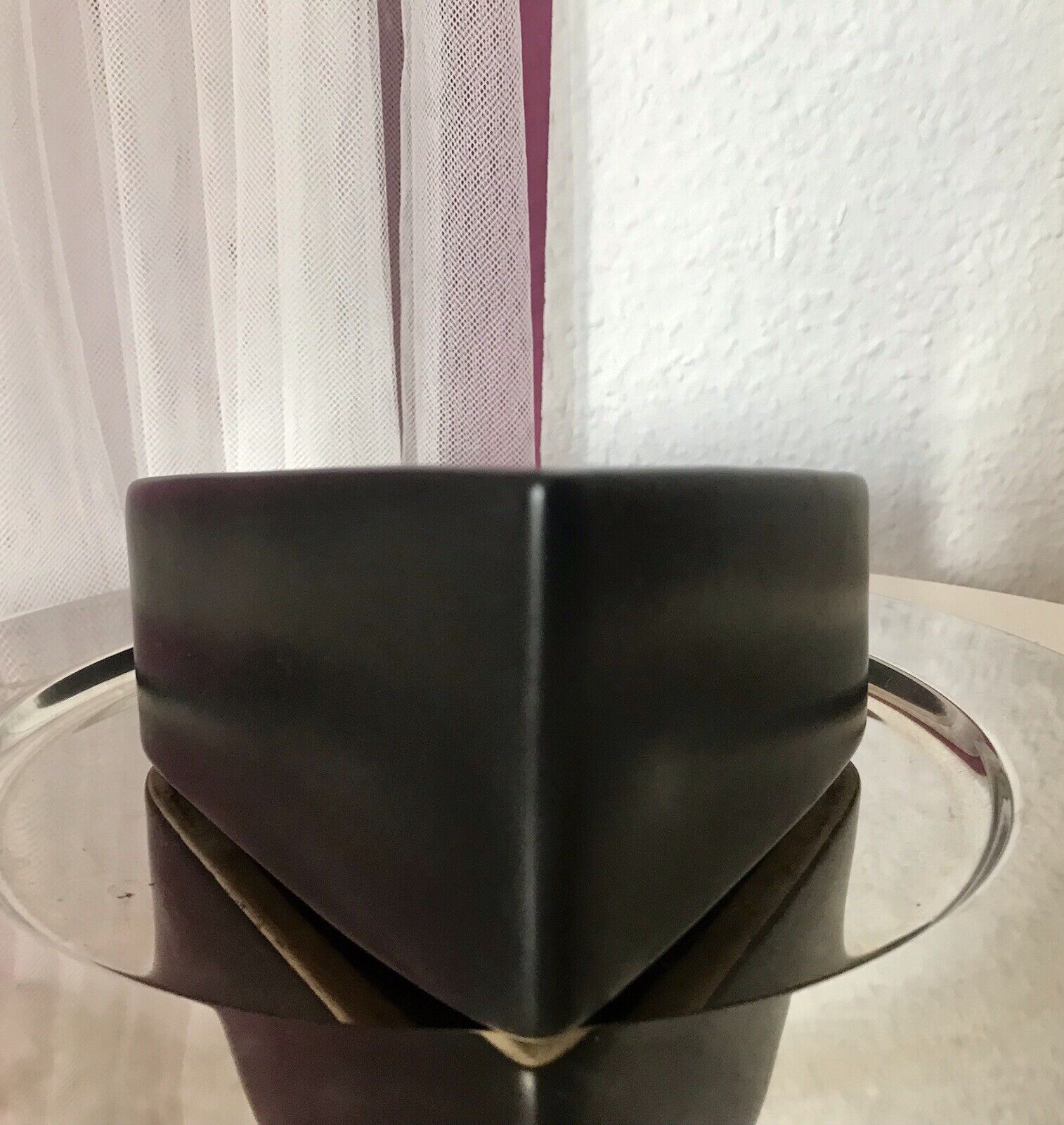 Vintage England groß Pfeifen-Aschenbecher Ascher Keramik schwarz 60er 70er