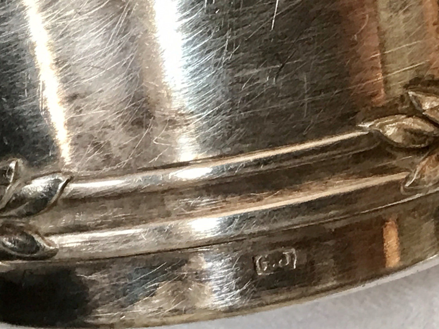 Antik 2 Serviettenringe Jugendstil MM KM Monogramm versilbert GJ