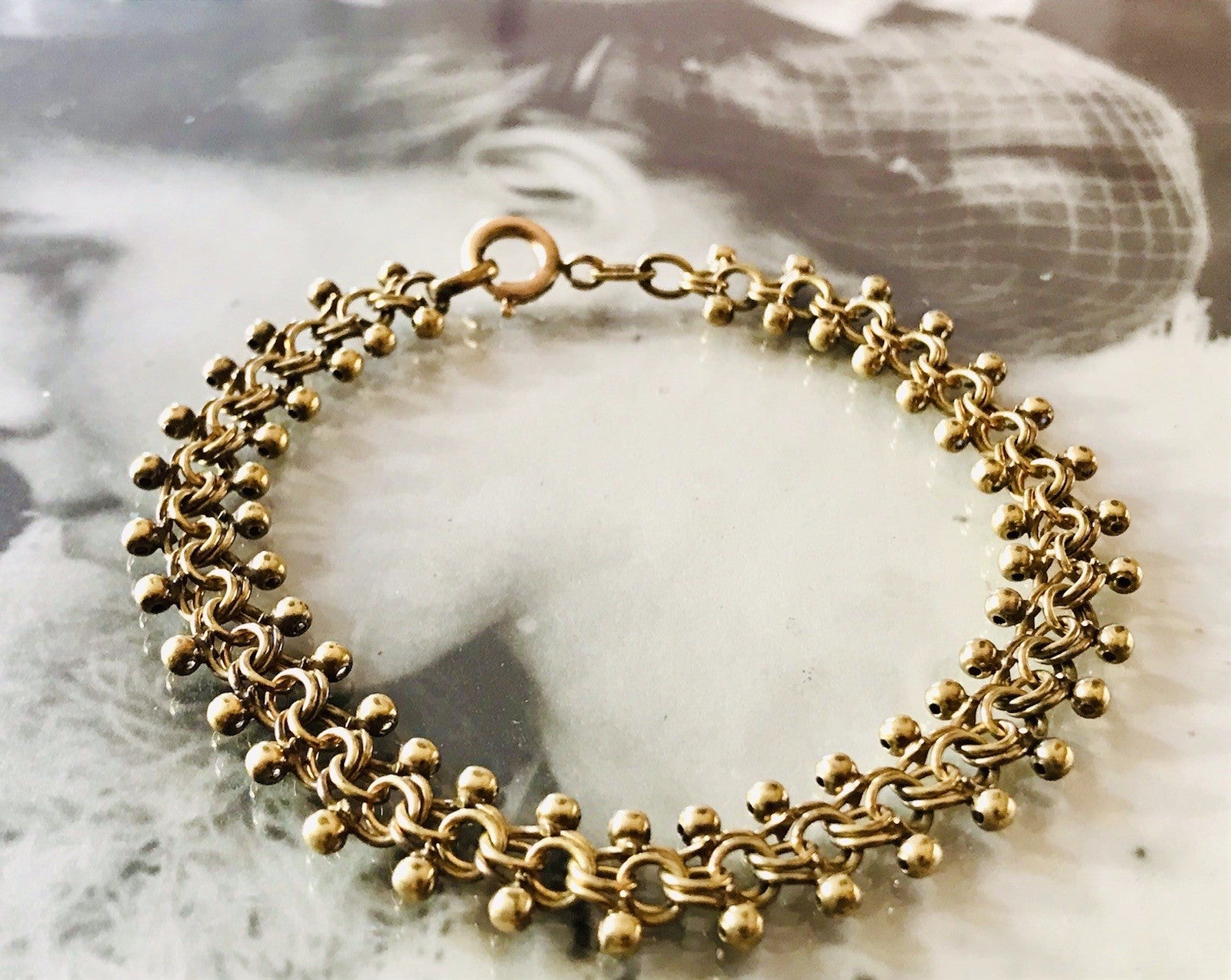 Vintage Armband vergoldet Amerik. Doublè  SCHÖN! FBM
