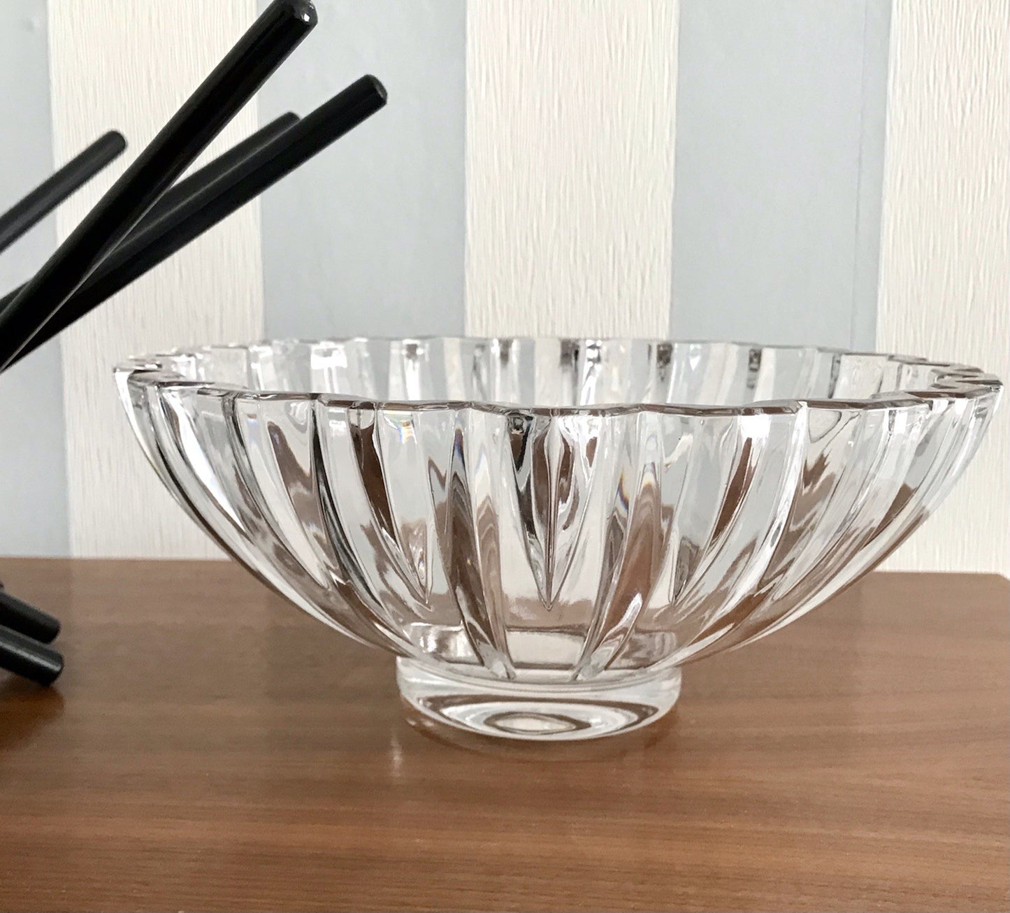Villeroy&Boch Edel Vintage Designer Glas Schale signiert Kristallglas
