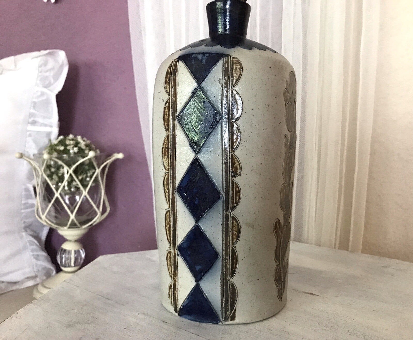 Vintage Karaffe Flasche Schnapsflasche Keramik Steinzeug Westerwald?
